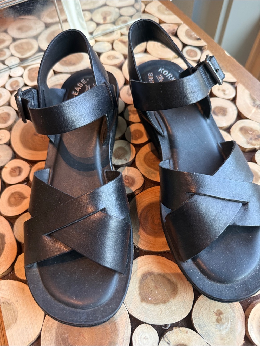 Kork-Ease New Black Sandals 9M - Picture 2 of 8